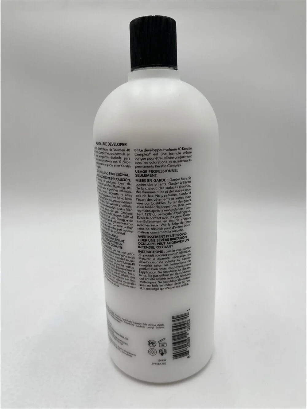 Keratin Complex 40 Volume 12% Keratin Enhanced Cream Developer 32oz 946ml